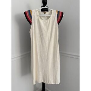 Off‎ white Dress Crochet Sleeves cotton Casual boho summer Dress size M